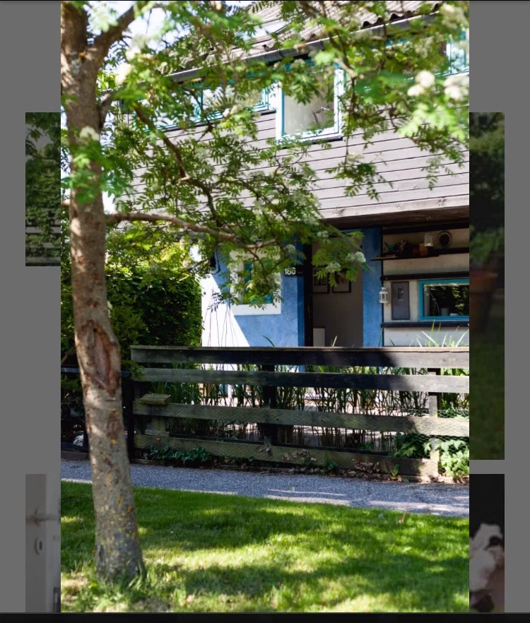 Rækkehus i grønt område