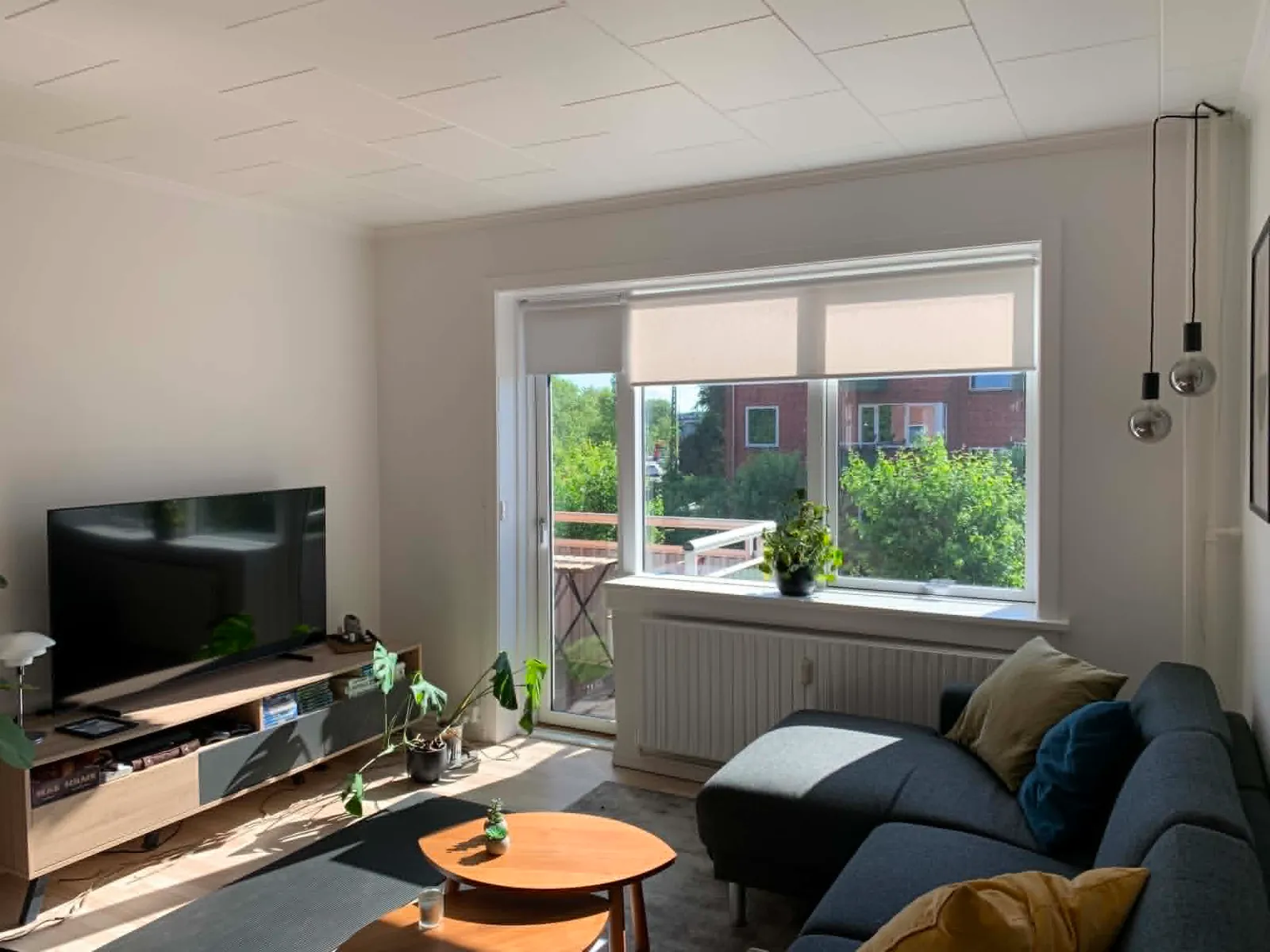 Lys 2V i Valby med altan