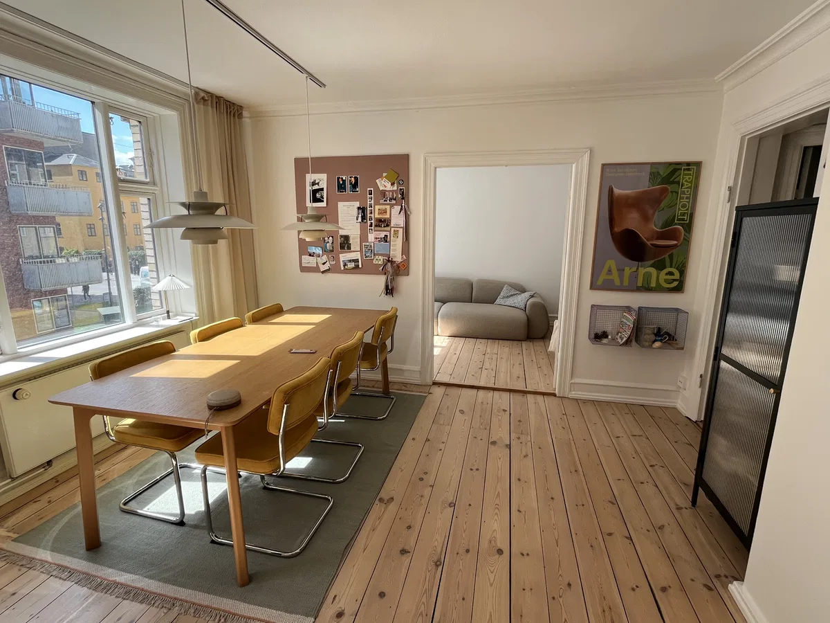 Lys 3-værelses andel på Christianshavn med nyt køkken og bad – søger større bolig