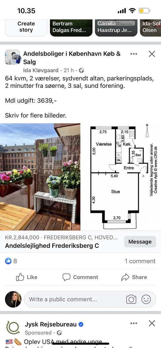 Lys 2V på Frederiksberg C