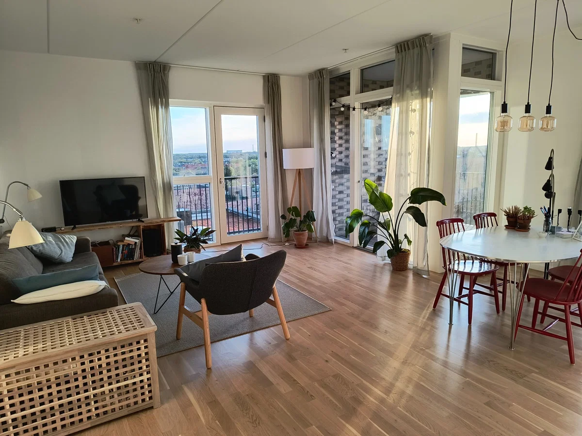 Bytte: 4V andelslejlighed 109 m² i Valby med altan og elevator