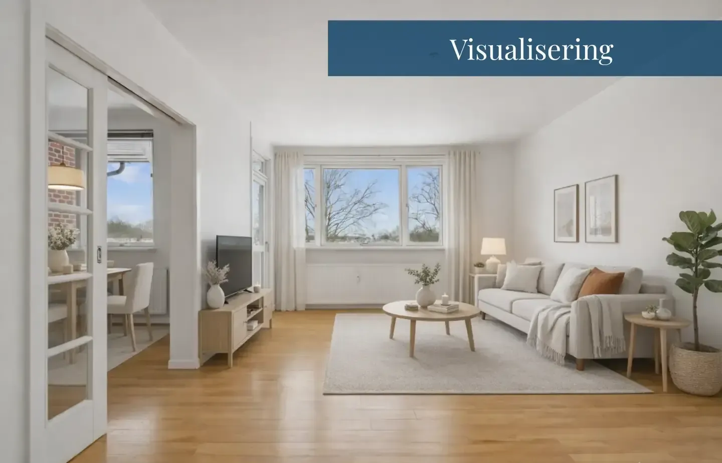 Veldrevet forening med altan, udsigt og lav boligydelse