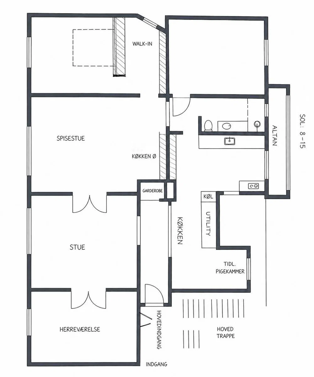 Frederiksberg C: 162 m² herskabsandel med stor altan – bytte