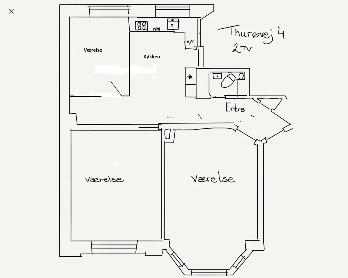 Andelsbolig på Frb byttes til noget større i københavnsområdet