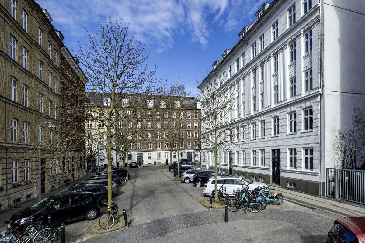 Høj stue med altan og udestue