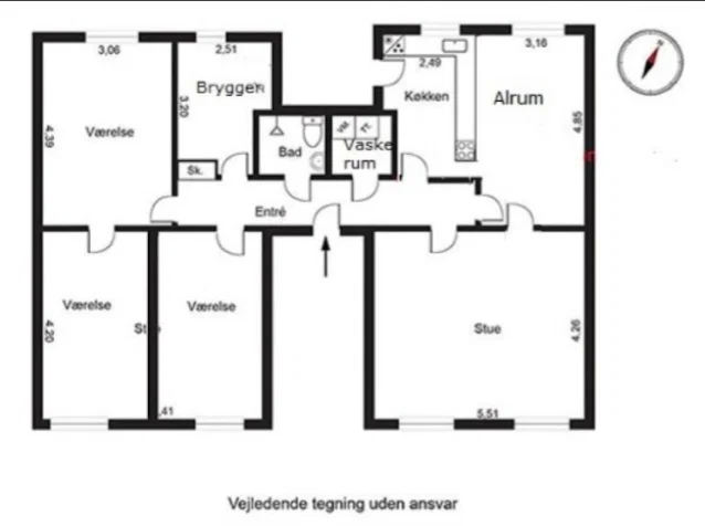 140m2 stor lys lejlighed Bytte Amager til Amager