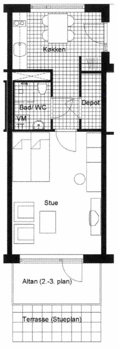 Andel på DTU Campus, 40+ m², 2. sal m. elevator