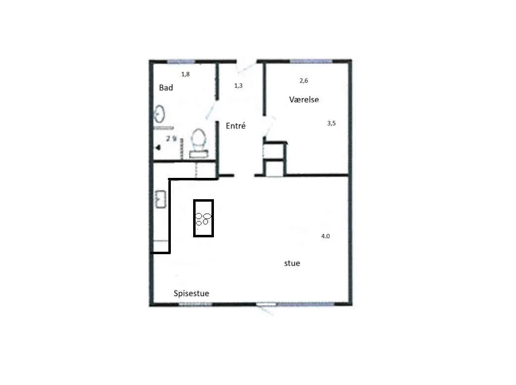 2-vær. andelsbolig, 52 m² i Slagelse – lav boligafgift