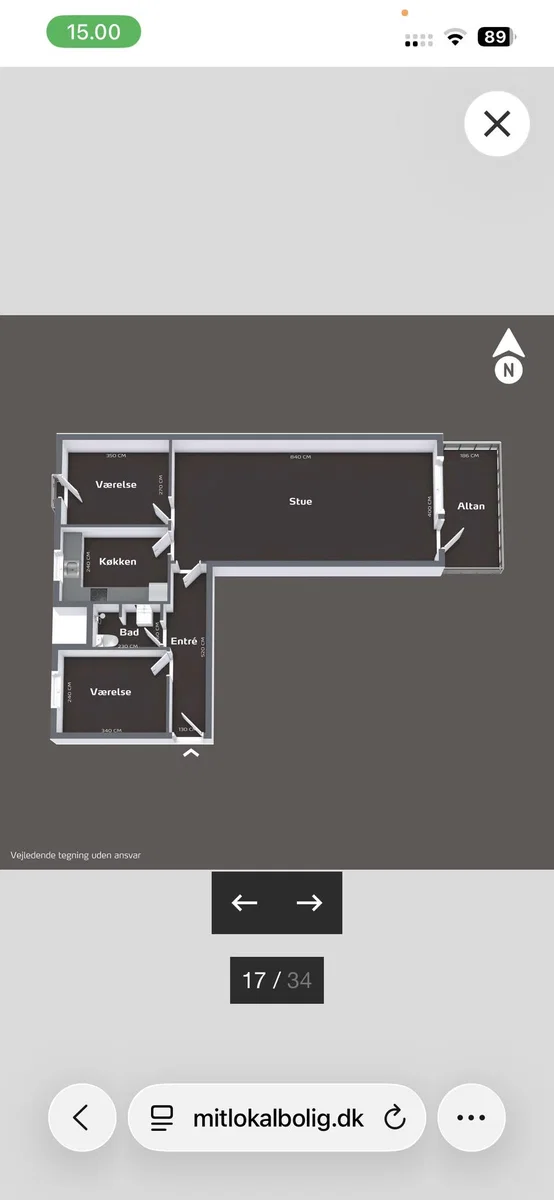 3-vær. andelslejlighed på Emiliehøj, Højbjerg – 85 m² og altan