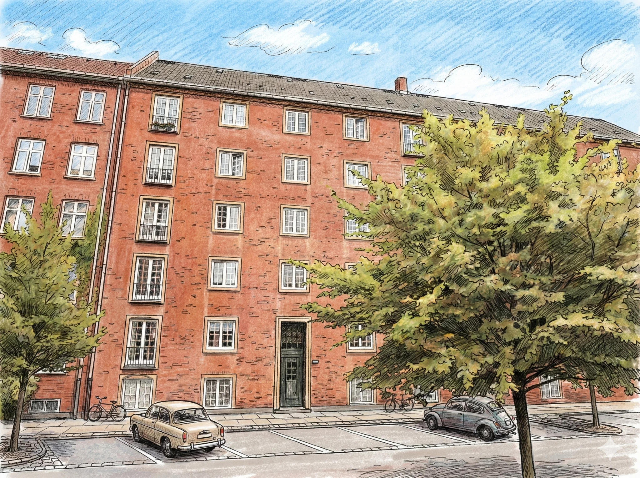 4-værelses lejlighed tæt på Lindevangsskolen på Frederiksberg