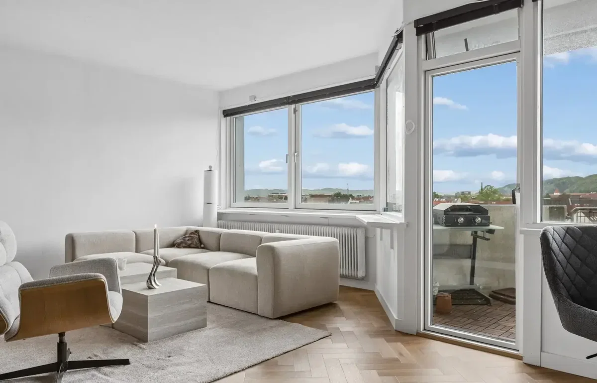 Højt over byen med fantastisk udsigt
