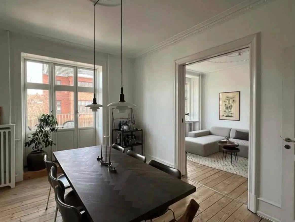 Bytte: 81 m² herskabs-andel på Frederiksberg med altan