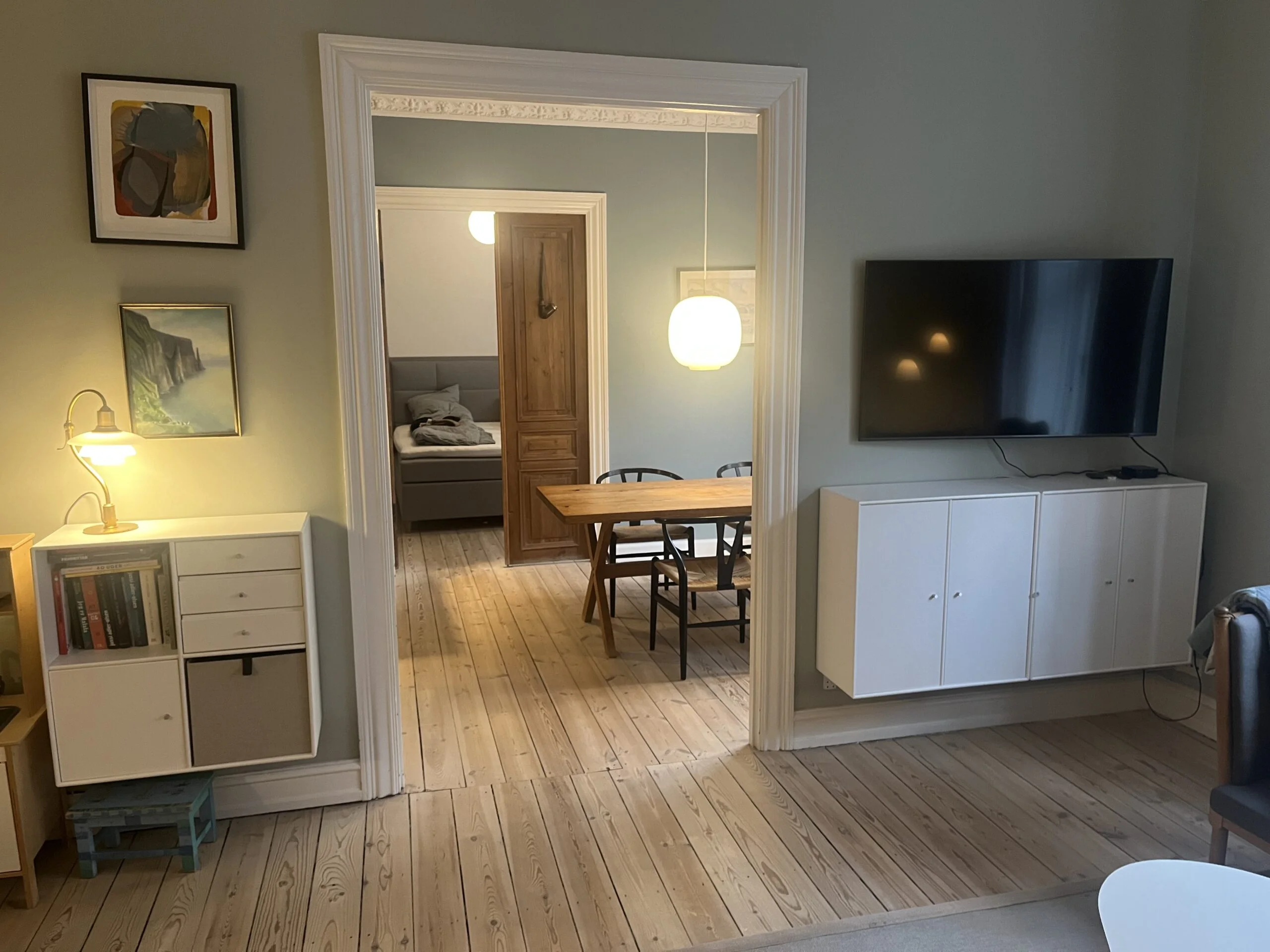 4-værelses herskabelig lejlighed med grøn udsigt og ideel beliggenhed nær Nordhavn og Trianglen