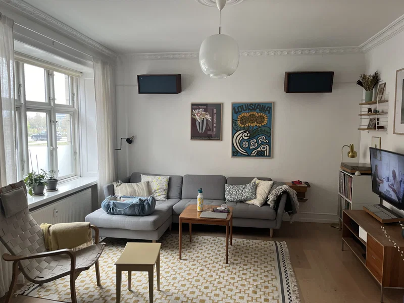 Lys stuelejlighed med udsigt til Fælledparken