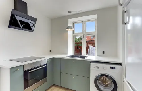 Moderniseret andelsbolig i sund forening ved Karolinelund