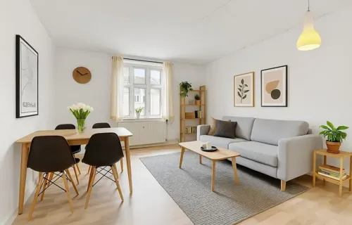 Velindrettet lejlighed i populær og veldrevet forening