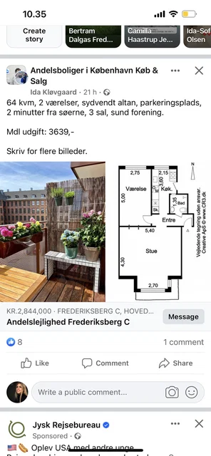 Lys 2V på Frederiksberg C