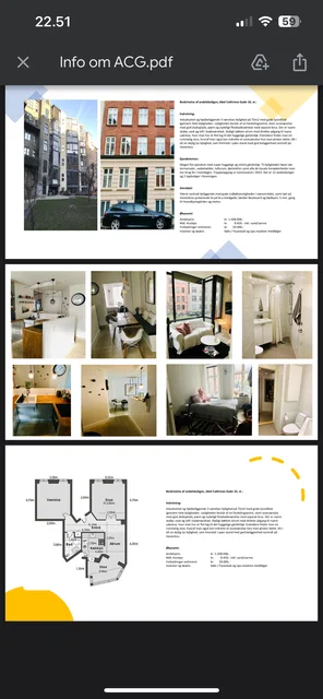 Veludnyttet og højtbeliggende 3 værelses lejlighed på 72m2