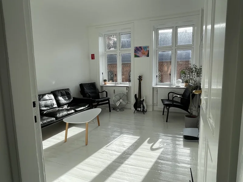 Lys lejlighed med stor altan ved Nørrebroparken