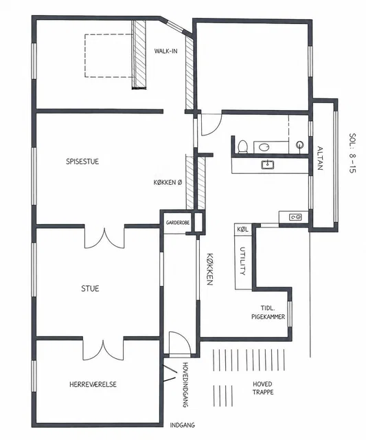 Frederiksberg C: 162 m² herskabsandel med stor altan – bytte
