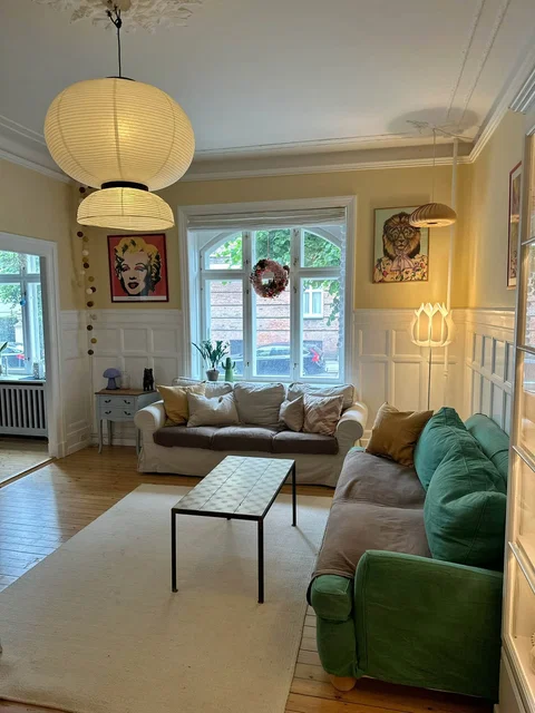 Bytte: 100 m² 3V andel på Frederiksberg C, stue, boligafgift 5.500 kr