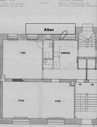 78 kvm høj stuelejlighed med altan på Vesterbro – byttes til større