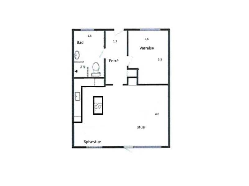2-vær. andelsbolig, 52 m² i Slagelse – lav boligafgift