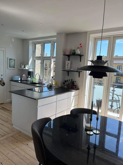 Bytte: 70 m² andel med altan i Svømmehalskvarteret, Frederiksberg
