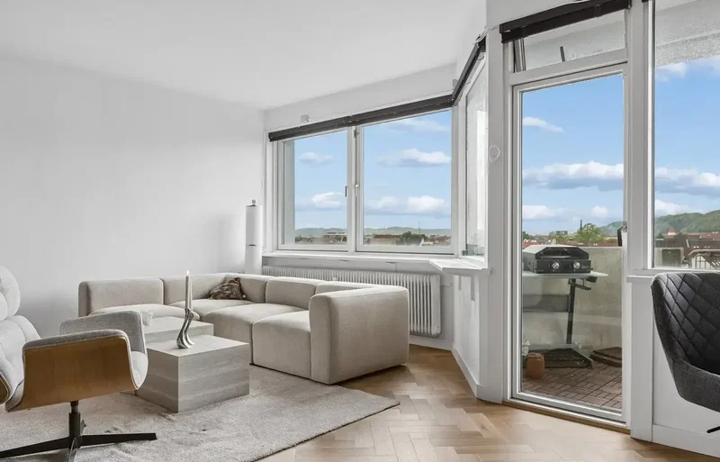 Højt over byen med fantastisk udsigt