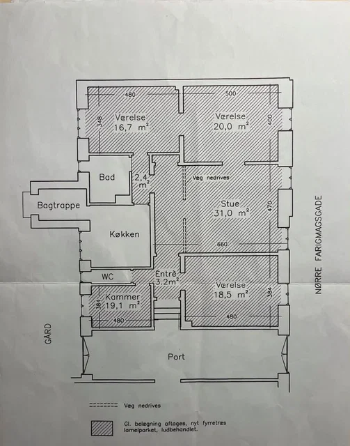 160 m2 andel, 5 værelser m. altan – Nørre Farimagsgade, Kbh K
